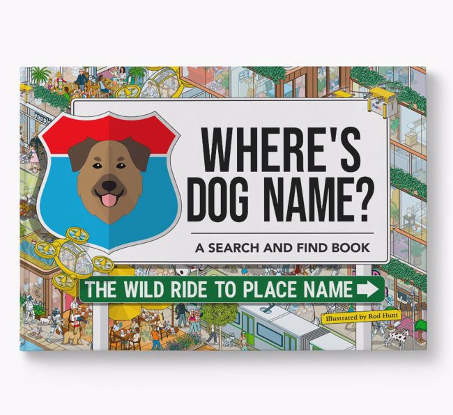 Personalised Golden Shepherd Book: Where's Dog Name? Volume 3
